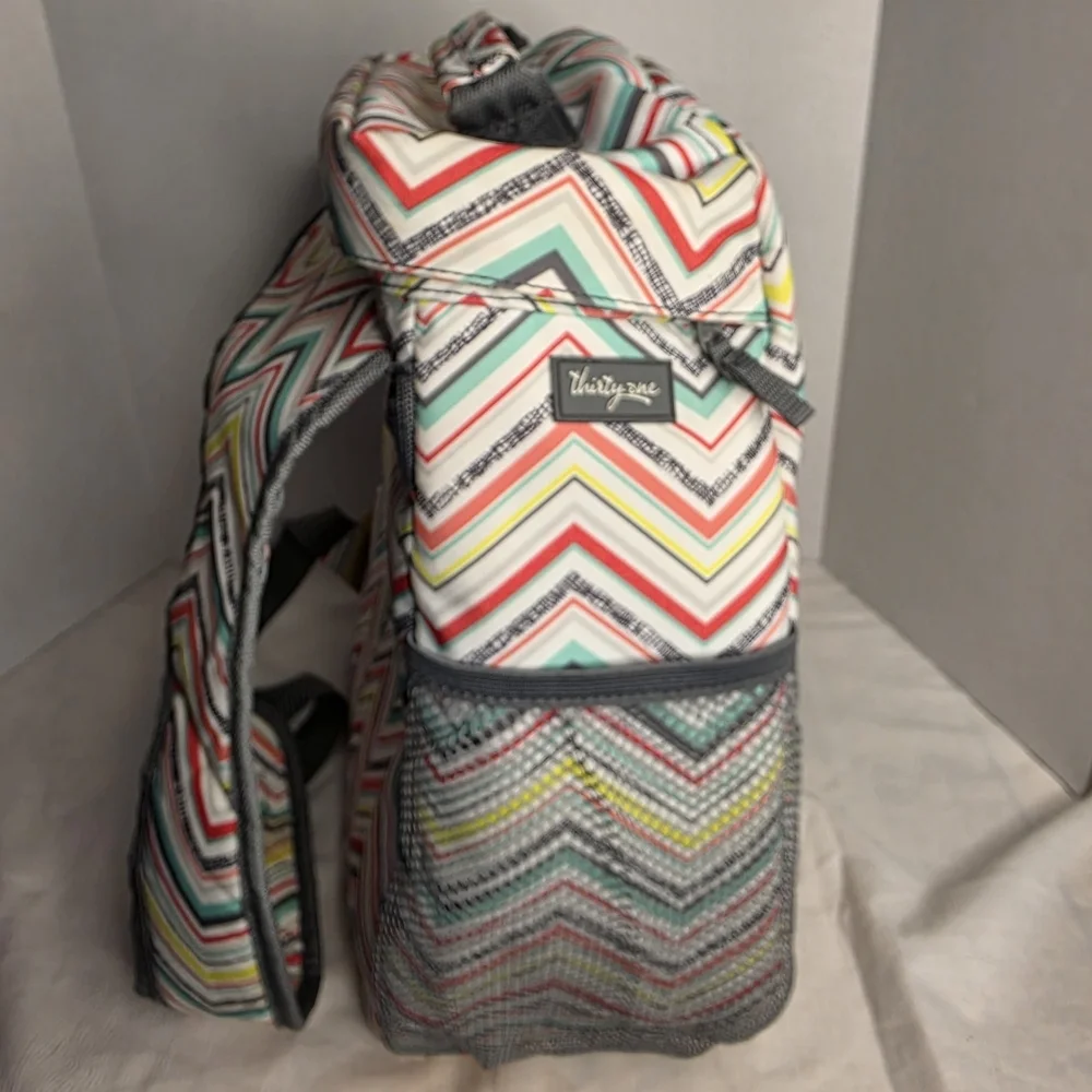 Thirty-One Get Creative Backpack Chevron‎ Multicolor Organizer Craft Bag